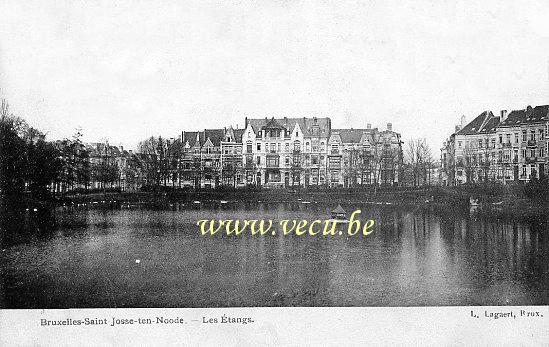 ancienne carte postale de Saint-Josse Les Etangs