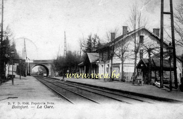 ancienne carte postale de Watermael-Boitsfort La gare