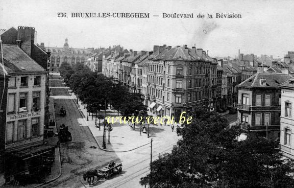 ancienne carte postale de Anderlecht Cureghem - Boulevard de la révision