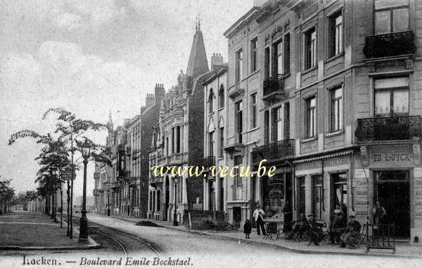 ancienne carte postale de Laeken Boulevard Emile Bockstael