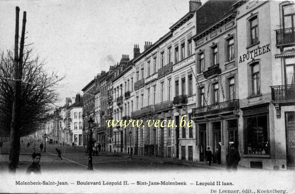 postkaart van Molenbeek Leopold II Laan.