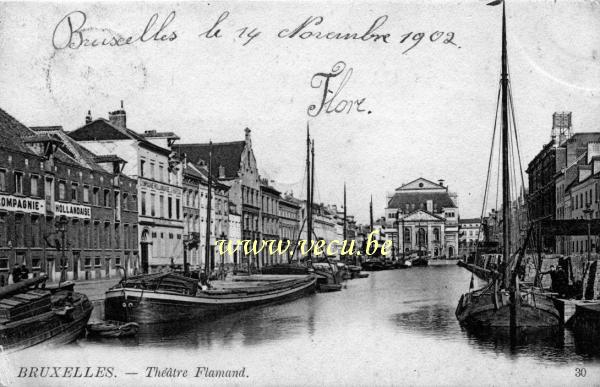 postkaart van Brussel Koninklijke Vlaamse Schouwburg (KVS)