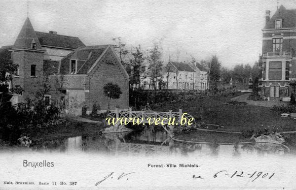 ancienne carte postale de Forest Villa Michiels