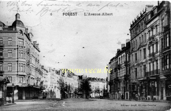 ancienne carte postale de Forest L'avenue Albert