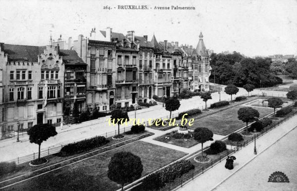 ancienne carte postale de Bruxelles Avenue Palmerston