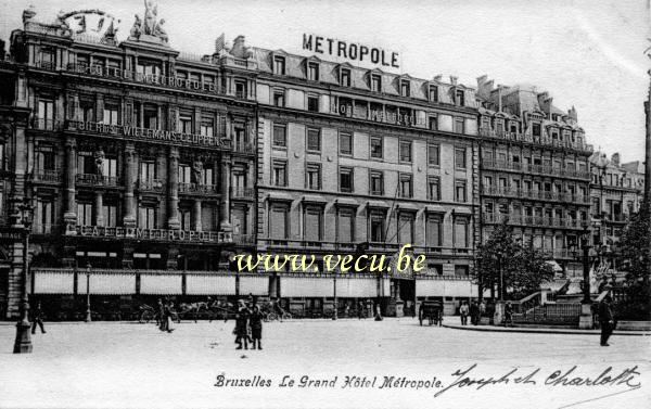 postkaart van Brussel Hotel Metropole