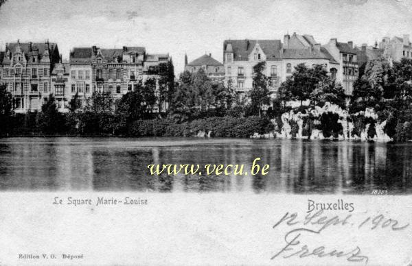 postkaart van Brussel Maria-Louizasquare