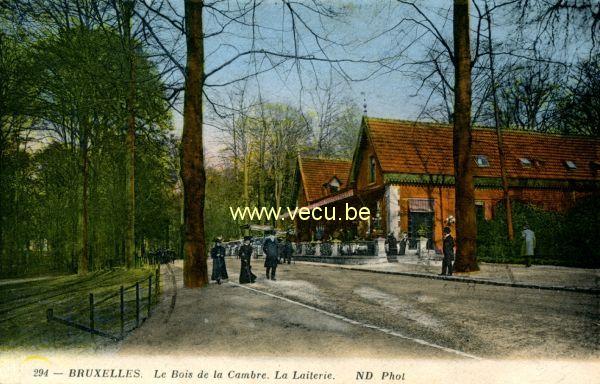 ancienne carte postale de Bruxelles Le bois de la Cambre. La laiterie.