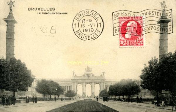 ancienne carte postale de Etterbeek Le Cinquantenaire