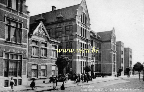 ancienne carte postale de Auderghem Ecole des filles N.D. du bon conseil St Julien