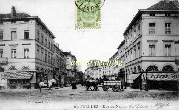 postkaart van Brussel Naamsestraat