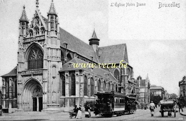 ancienne carte postale de Bruxelles L'Eglise Notre Dame du Sablon