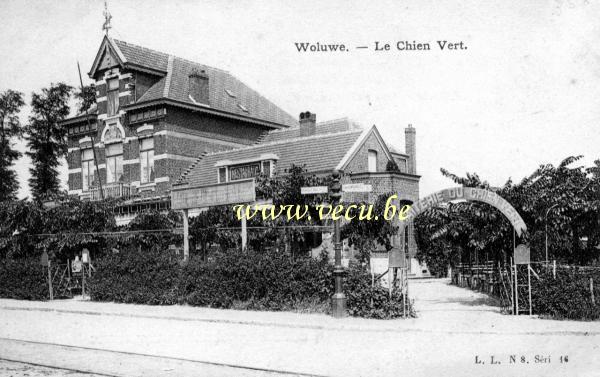 ancienne carte postale de Woluwe-St-Pierre Le Chien Vert