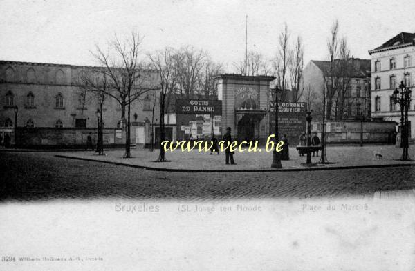 ancienne carte postale de Saint-Josse Place du Marché