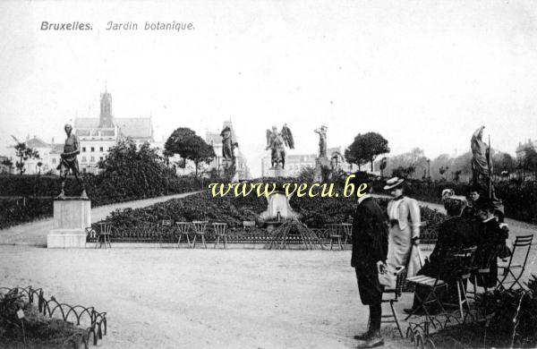 ancienne carte postale de Bruxelles Jardin botanique