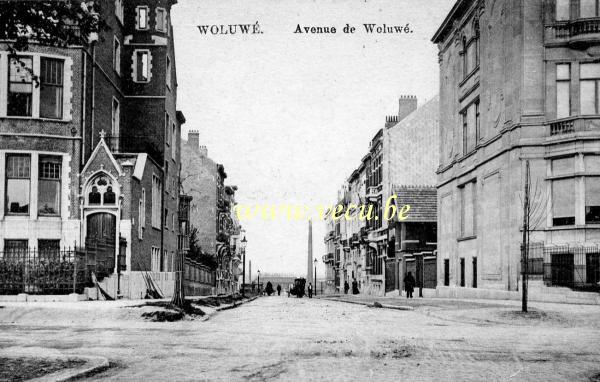 ancienne carte postale de Woluwe-St-Lambert Avenue de Woluwé (-Saint-Lambert)
