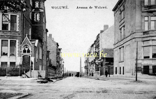 ancienne carte postale de Woluwe-St-Lambert Avenue de Woluwé (-Saint-Lambert)