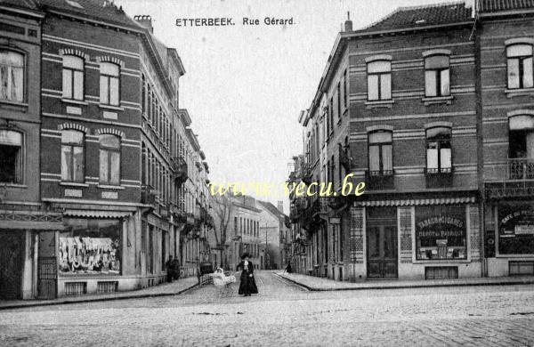 ancienne carte postale de Etterbeek Rue Gérard