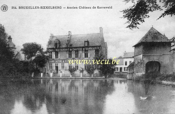 ancienne carte postale de Koekelberg Ancien Château du Karreveld