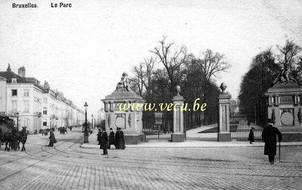 ancienne carte postale de Bruxelles Le Parc