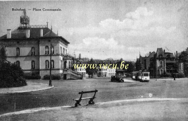 ancienne carte postale de Watermael-Boitsfort Place communale