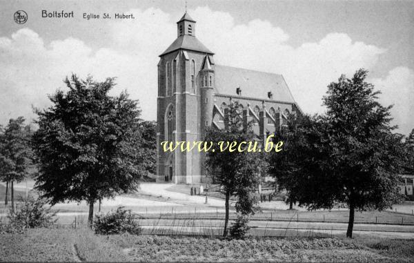 ancienne carte postale de Watermael-Boitsfort Eglise St. Hubert