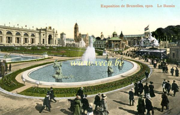 ancienne carte postale de Bruxelles Le Bassin