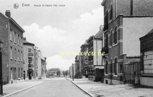 ancienne carte postale de Evere Avenue Guillaume Van Leeuw