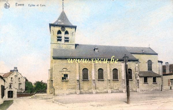 ancienne carte postale de Evere L'église Saint-Vincent