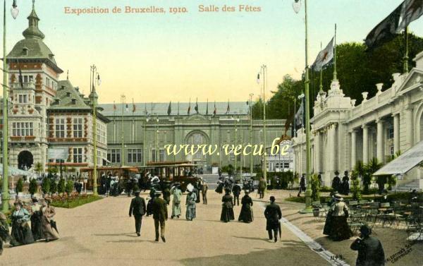 ancienne carte postale de Bruxelles Salle des Fêtes