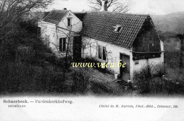 ancienne carte postale de Schaerbeek Pardenkerkhofweg