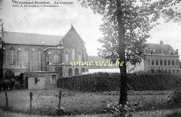 ancienne carte postale de Watermael-Boitsfort Le couvent
