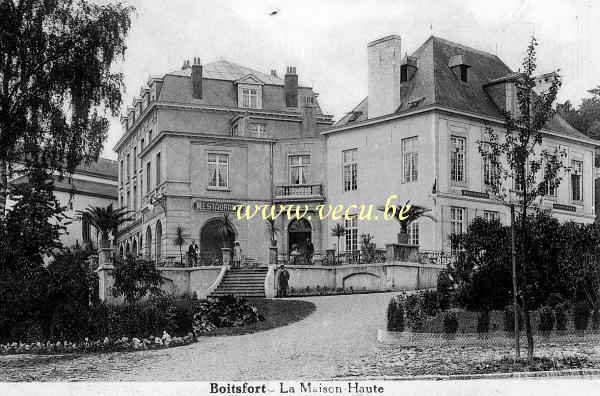 ancienne carte postale de Watermael-Boitsfort La maison haute