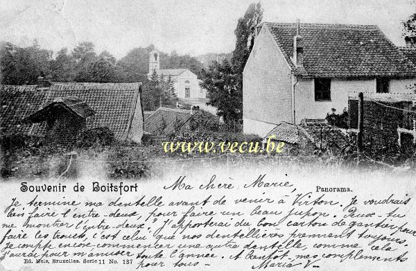 ancienne carte postale de Watermael-Boitsfort Panorama