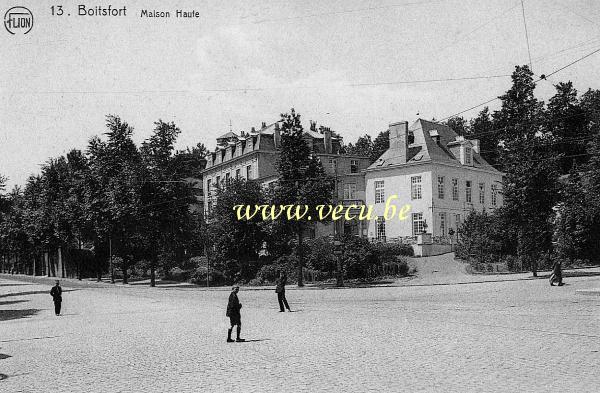 ancienne carte postale de Watermael-Boitsfort Maison Haute