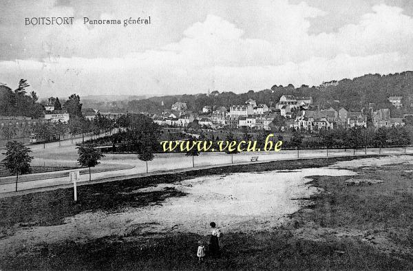 ancienne carte postale de Watermael-Boitsfort Panorama général