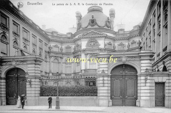 postkaart van Brussel Het voormalige paleis van de Graaf van Vlaanderen