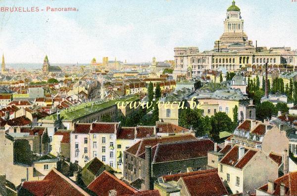 ancienne carte postale de Bruxelles Palais de justice