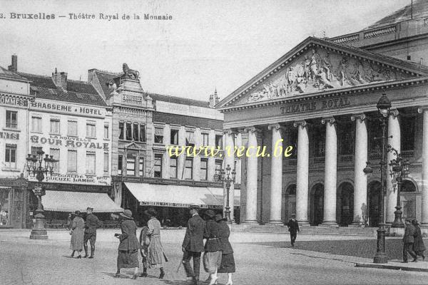 postkaart van Brussel Koninklijke Muntschouwburg