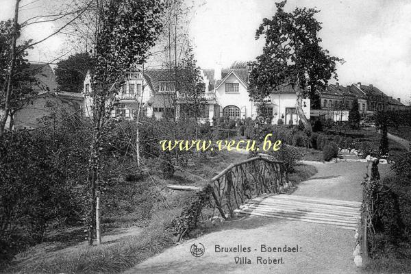 ancienne carte postale de Ixelles Boondael - Villa Robert (av. de Bois de la Cambre 69 & 71)