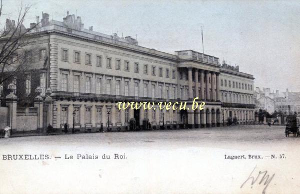 ancienne carte postale de Bruxelles Le Palais du Roi