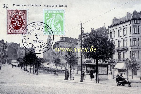 ancienne carte postale de Schaerbeek Avenue Louis Bertrand