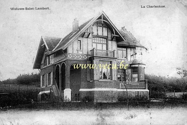 ancienne carte postale de Woluwe-St-Lambert La Charlentine