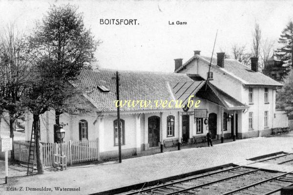 ancienne carte postale de Watermael-Boitsfort La Gare