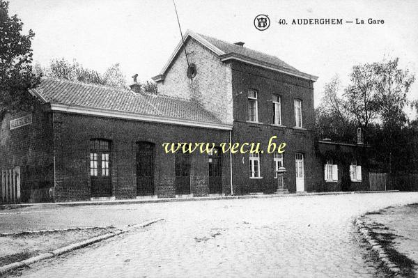 ancienne carte postale de Auderghem La Gare
