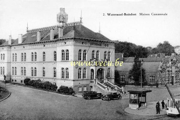 ancienne carte postale de Watermael-Boitsfort Maison Communale