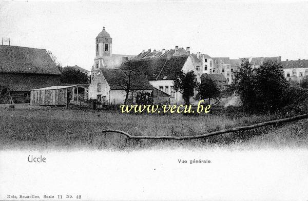 ancienne carte postale de Uccle Vue générale