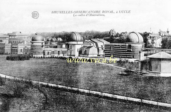 ancienne carte postale de Uccle Observatoire Royal - Les salles d'observation