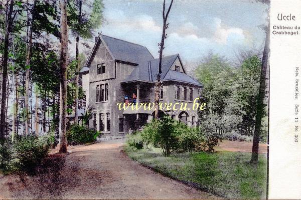 ancienne carte postale de Uccle Château du Crabbegat