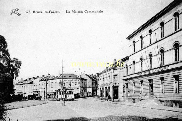 ancienne carte postale de Anderlecht La Maison Communale